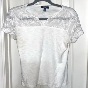 Chaps Medium White Top
